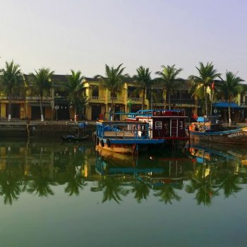 Boat sailing in Hoi An river